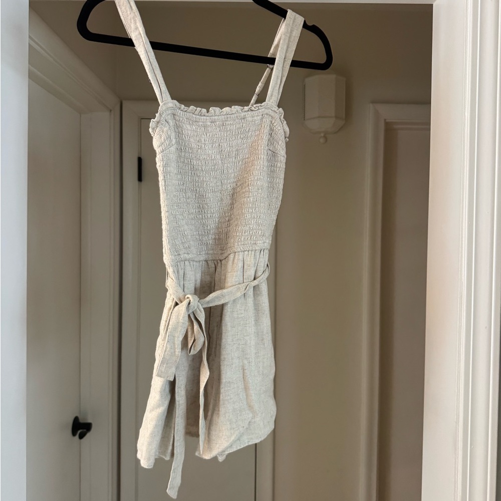 Abercrombie & Fitch Cream Textured Top